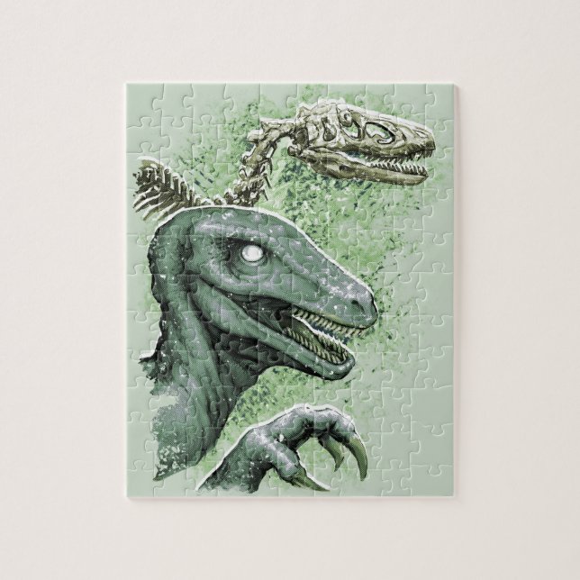 Raptor in Grün (Vertikal)