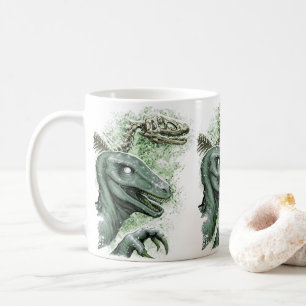 Raptor in Grün Kaffeetasse