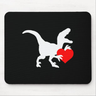 Raptor Liebe Valentinstag Geschenk Dino Raptor Her Mousepad