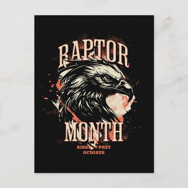 Raptor Month, Adler Postkarte (Vorderseite)
