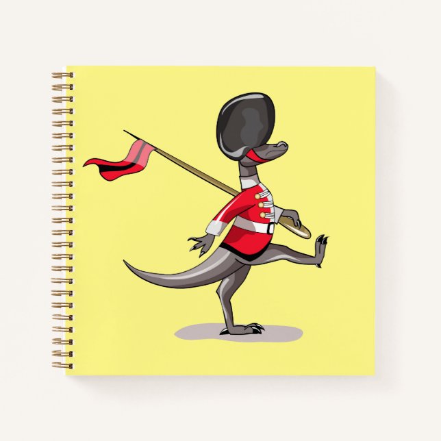 Raptor verkleidete sich als britische Garde. Notizbuch (Vorderseite)