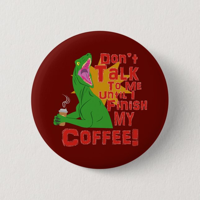 Raptoren und Kaffee Button (Vorderseite)