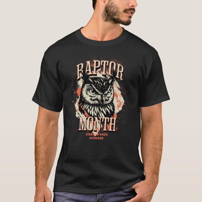 Raptormonat, Eule T-Shirt (Vorderseite)
