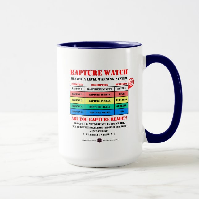 Rapture Alert Levels Tasse (Rechts)