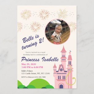 Rapunzel Anniversaire Fête Invitation