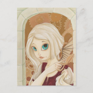 Rapunzel - Dampfpunk - Märchenkarte Postkarte