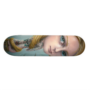 Rapunzel das Tätowierungs-Mädchen-Skateboard Skateboard