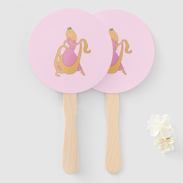 Rapunzel Hand Fan Fächer (Vorne und Hinten)