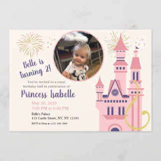 Rapunzel Photo Anniversaire Fête Invitation