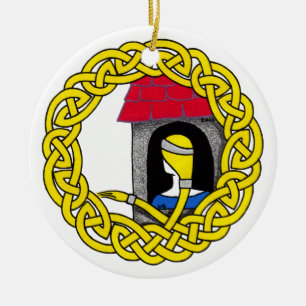 Rapunzel Verzierung Keramik Ornament