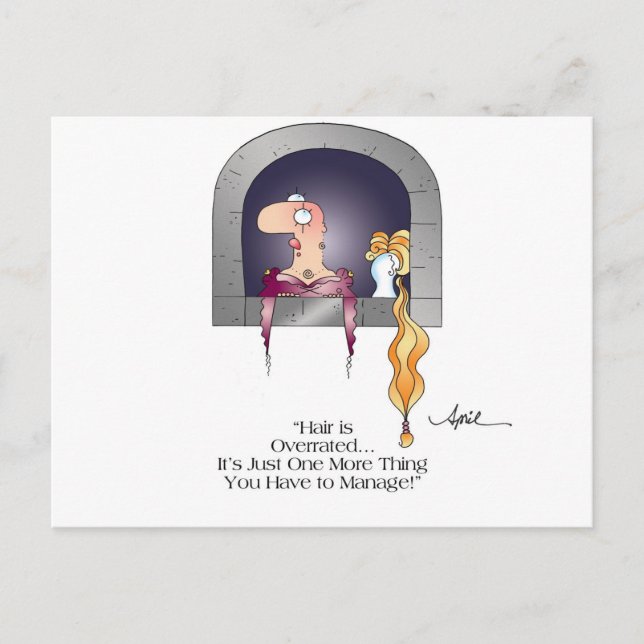 RAPUNZEL'S HAIR Postcard bis April McCallum Postkarte (Vorderseite)