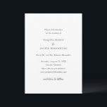 Raquel Classic Elegant Wedding Save The Date<br><div class="desc">Elegante Hochzeit Save the Date mit einem einfachen und klassischen Design mit klassischen Serifen und eleganten Script-Schriftart.</div>