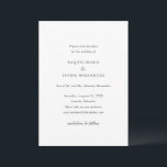 Raquel Classic Elegant Wedding Save The Date<br><div class="desc">Elegante Hochzeit Save the Date mit einem einfachen und klassischen Design mit klassischen Serifen und eleganten Script-Schriftart.</div>