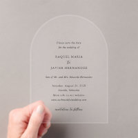 Raquel Classic Elegant Wedding Save the Date