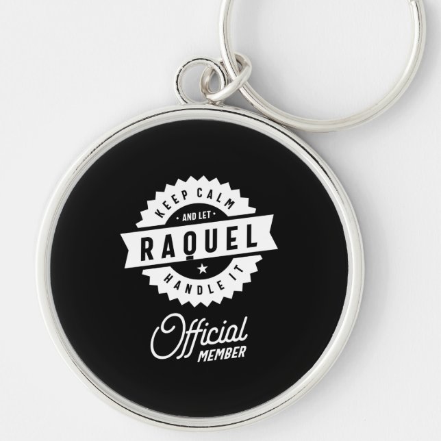 Raquel Personalisiert Name Birthday Gift Schlüsselanhänger (Vorne)