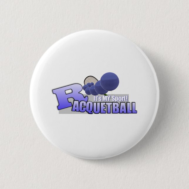 Raquetball mein Sport! Button (Vorderseite)