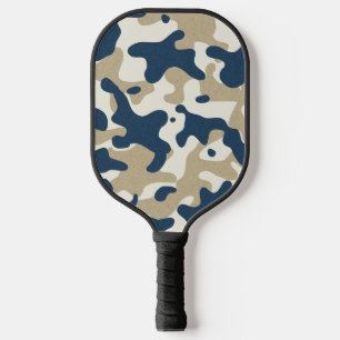 Raquette de Pickleball à Camouflage Bleu