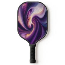 Raquette de Pickleball à Élan Violet – Art Abstrai