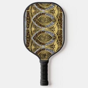 Raquette De Pickleball abstrait doré