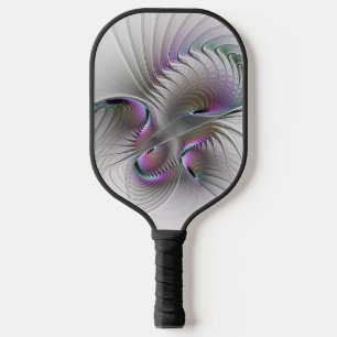 Raquette De Pickleball Abstrait moderne Shy Imaginaire Figure Fractal Art