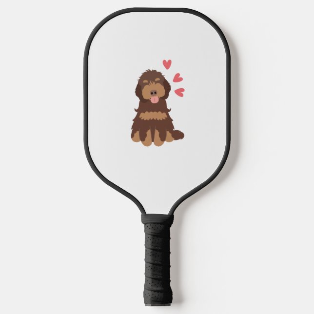 Raquette De Pickleball Aimer Chocolat Phantom Cockapoo Cavapoo Chien (Recto)