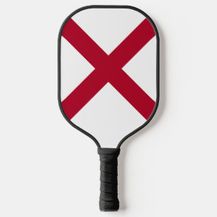 Raquette De Pickleball Alabama : Drapeau croisé de St Andrew Crimson