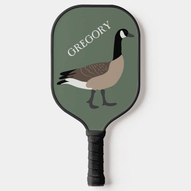 Raquette De Pickleball Amateurs d'oiseaux Illustration de l'oie du Canada (Recto)