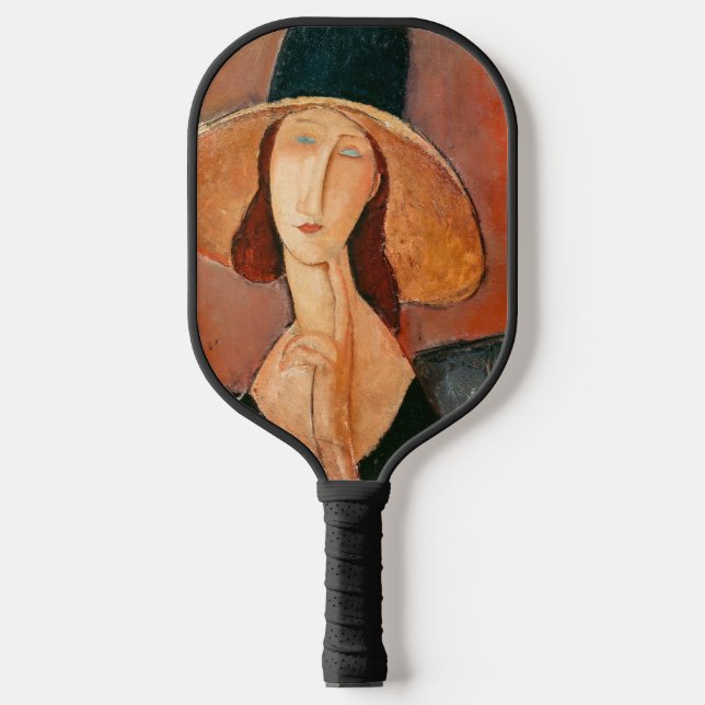 Raquette De Pickleball Amedeo Modigliani - Jeanne Hebuterne en grand Casq (Recto)