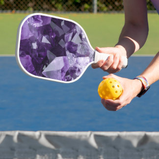 Raquette De Pickleball Amethyst Healing Crystal Cluster