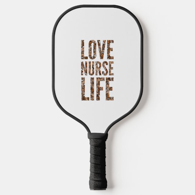 Raquette De Pickleball Amour infirmière vie (Recto)
