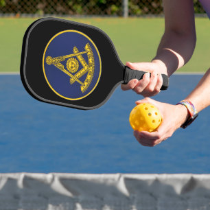 Raquette De Pickleball Ancien Maître Freemason Carré et Compass Masonic