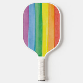 Raquette De Pickleball Aquarelles Arc-en-ciel de la Fierté