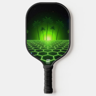 Raquette De Pickleball Arcade Minuit Néon Vert Citron Professionnel