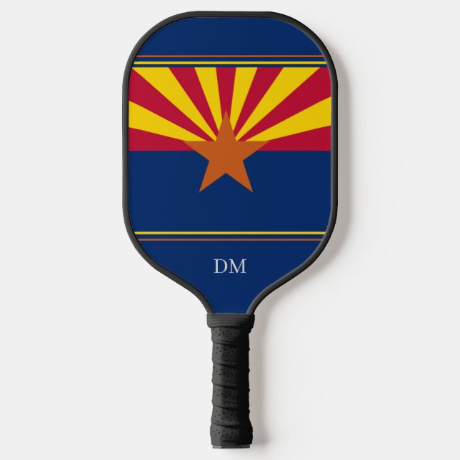 Raquette De Pickleball Arizona État Drapeau Monogramme (Recto)