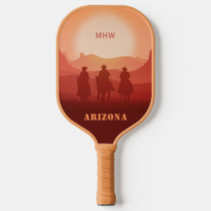 Raquette De Pickleball Arizona Sunset monogramme personnalisé