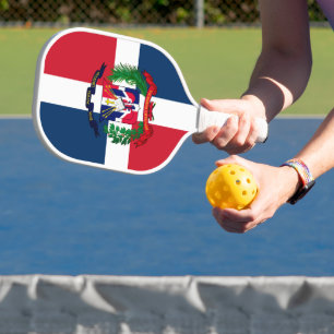 Raquette De Pickleball Armoiries de la République dominicaine