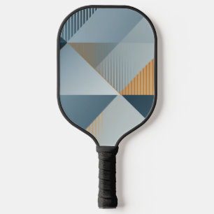 Raquette De Pickleball Arrière - plan de formes géométriques en gris
