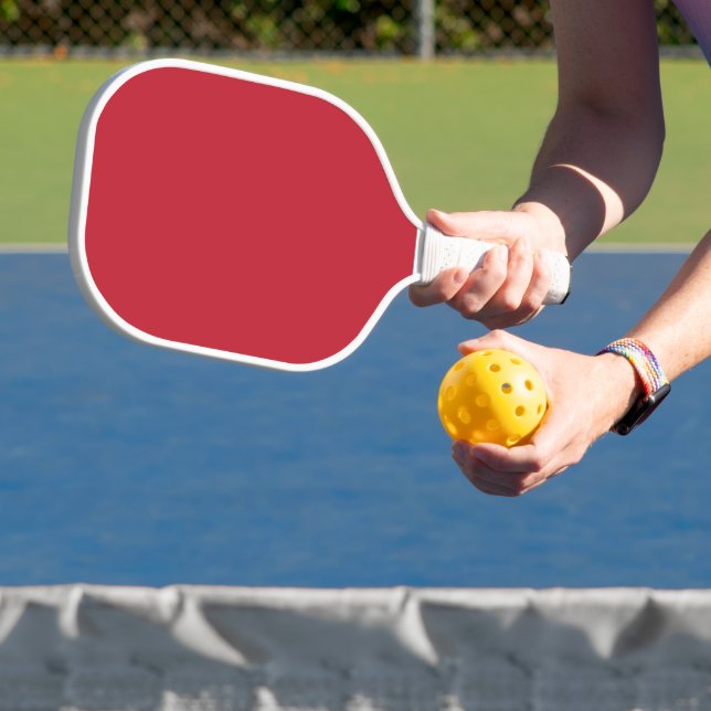 Raquette De Pickleball Arrière - plan rouge foncé (Insitu)
