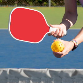 Raquette De Pickleball Arrière - plan rouge solide