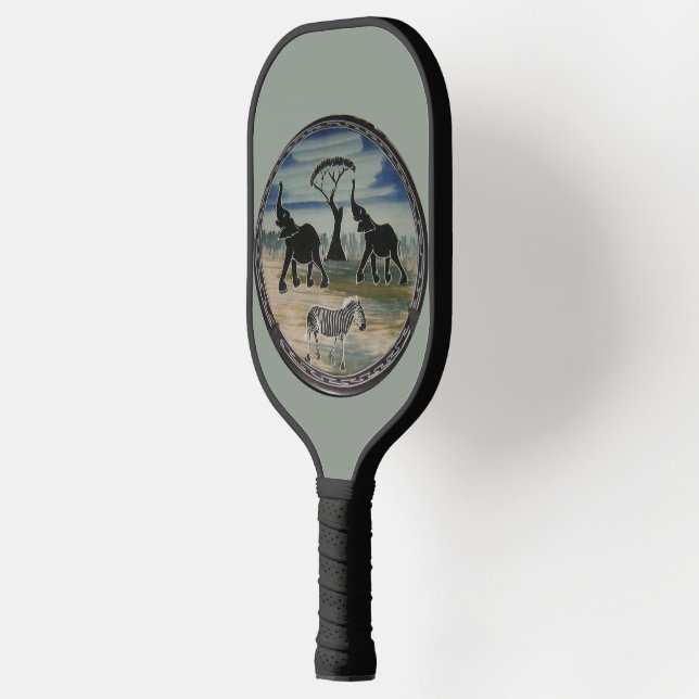 Raquette De Pickleball Art Eléphant Africain (Gauche)