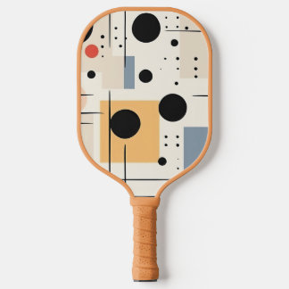Raquette De Pickleball Art géométrique abstrait du milieu du XXe siècle