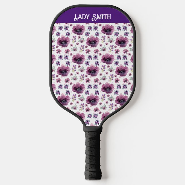 Raquette De Pickleball Art inspiré de la lavande féminine douce (Recto)