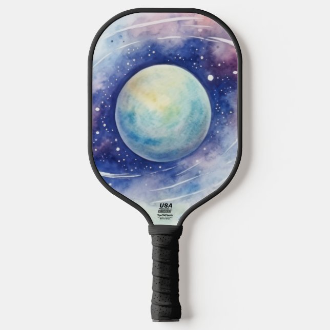 Raquette De Pickleball  Astronomy universe nebula.  (Recto)
