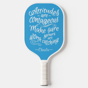 Raquette De Pickleball ATTITUDES nom et couleur personnalisés Pickleball