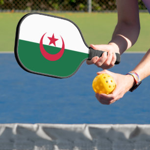 Raquette de Pickleball avec le drapeau de l'Algéri