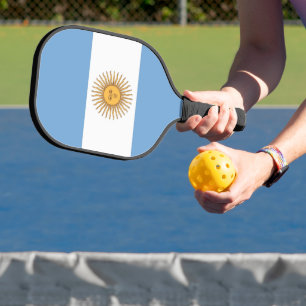 Raquette de Pickleball avec le drapeau de l'Argent