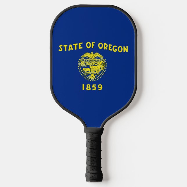 Raquette de Pickleball avec le drapeau de l'Oregon (Recto)