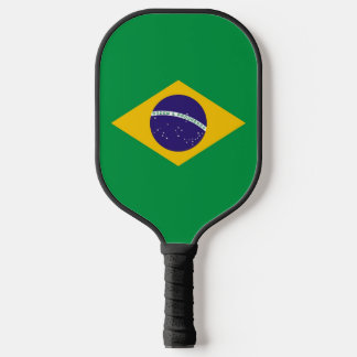 Raquette de Pickleball avec le drapeau du Brésil