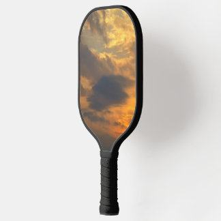 Raquette de pickleball avec thème de coucher de so