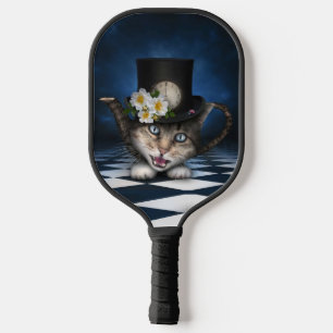 Raquette De Pickleball Awesome Mad Hatter Teapot Chat Conception Whimsica